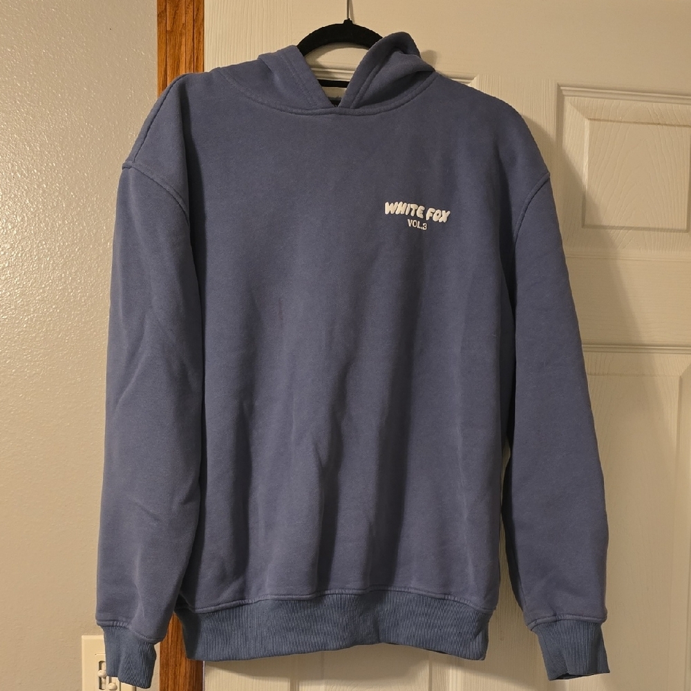 White Fox Blue Hoodie
